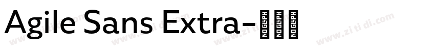 Agile Sans Extra字体转换